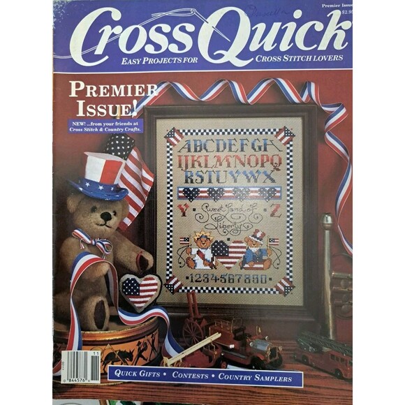 Americana Country Theme Lot of 17 Vintage Cross Stitch Pattern Booklets - Picture 2 of 16